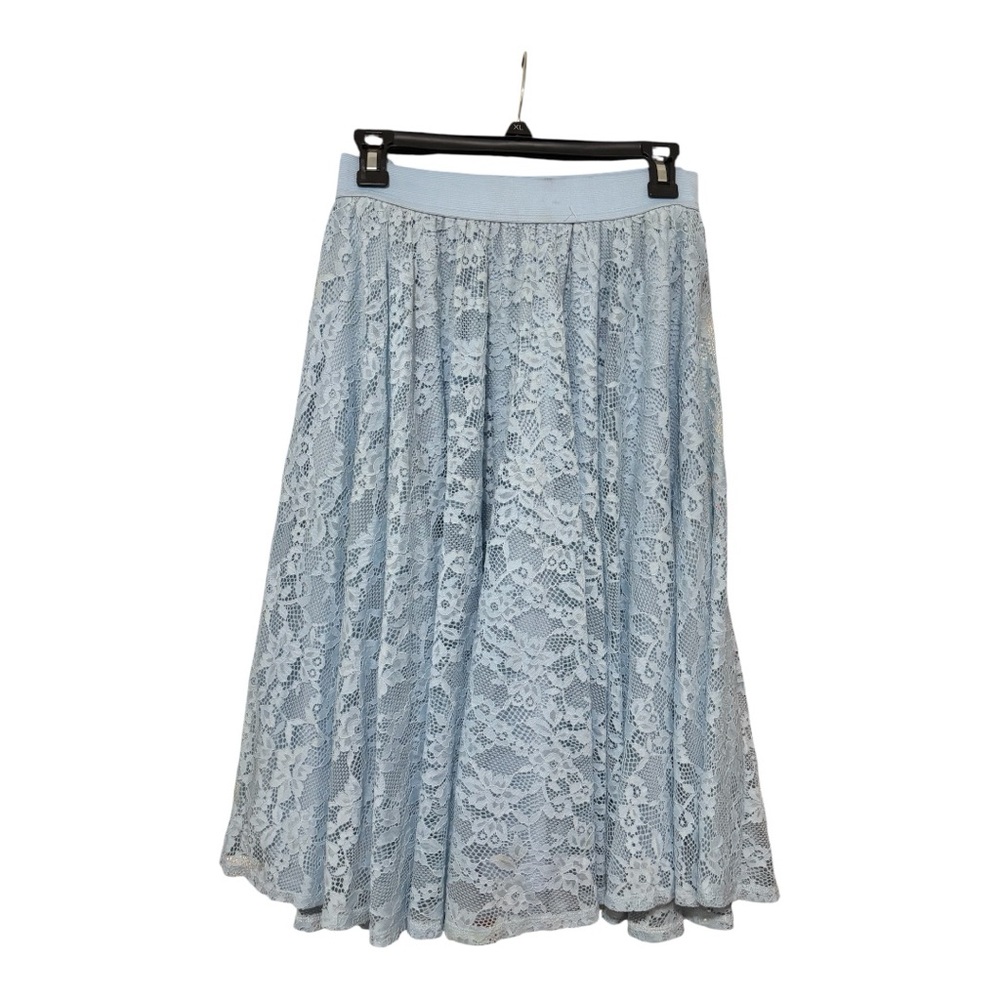 Torrid Sky Blue Lace Midi Skirt Size 0/12